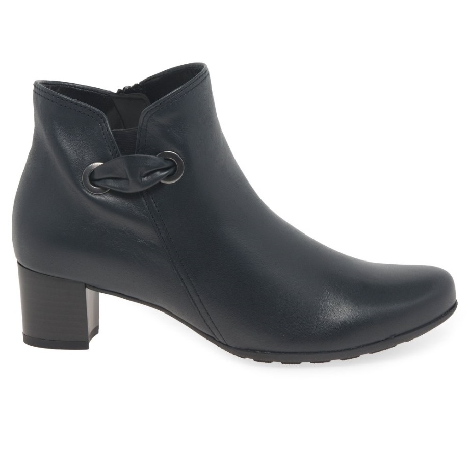 Keegan Ladies Ankle Boots Gabor Navy