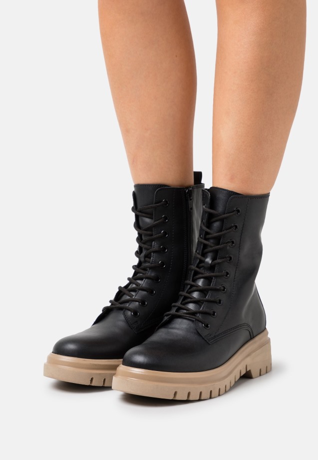 Lace-Up Ankle Boots Blue Gabor