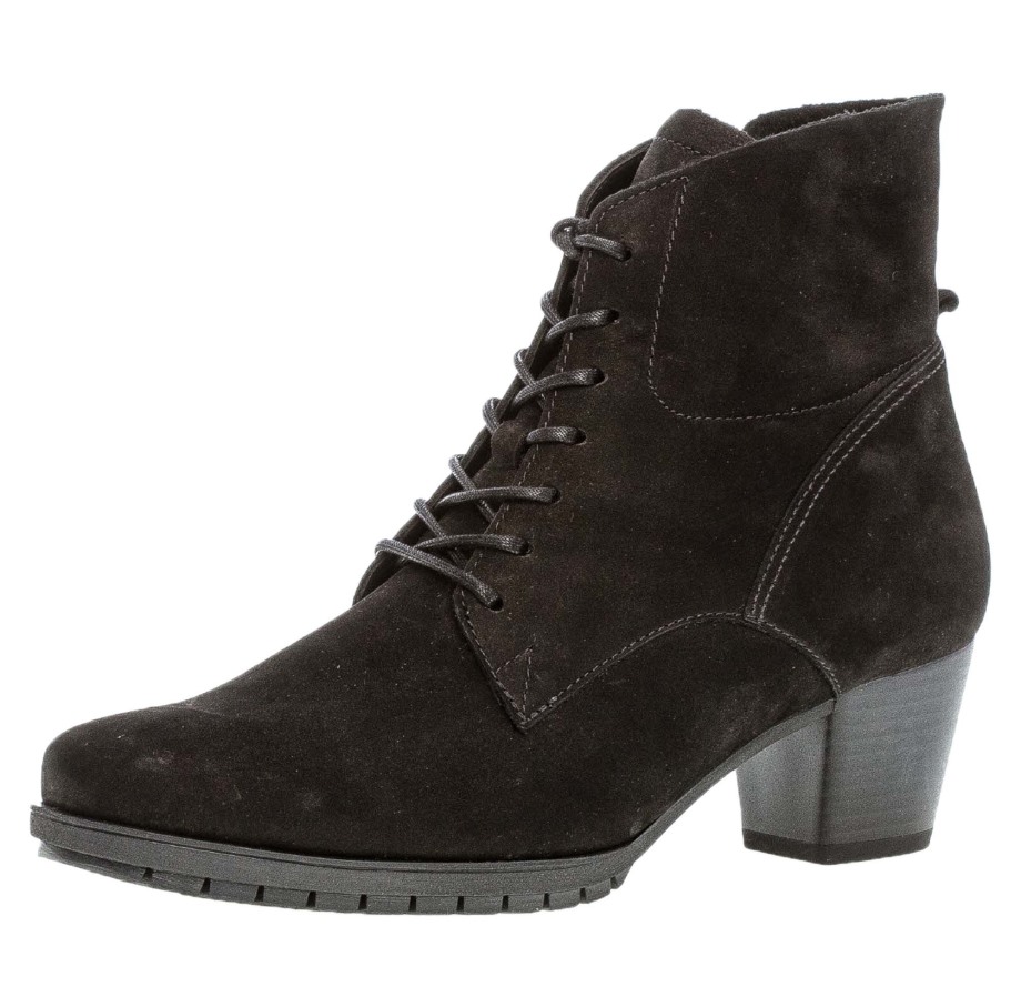 Lace-Up Ankle Boots Blue Gabor