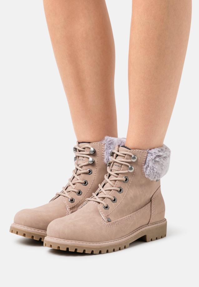 Lace-Up Ankle Boots Gabor Dark Rose