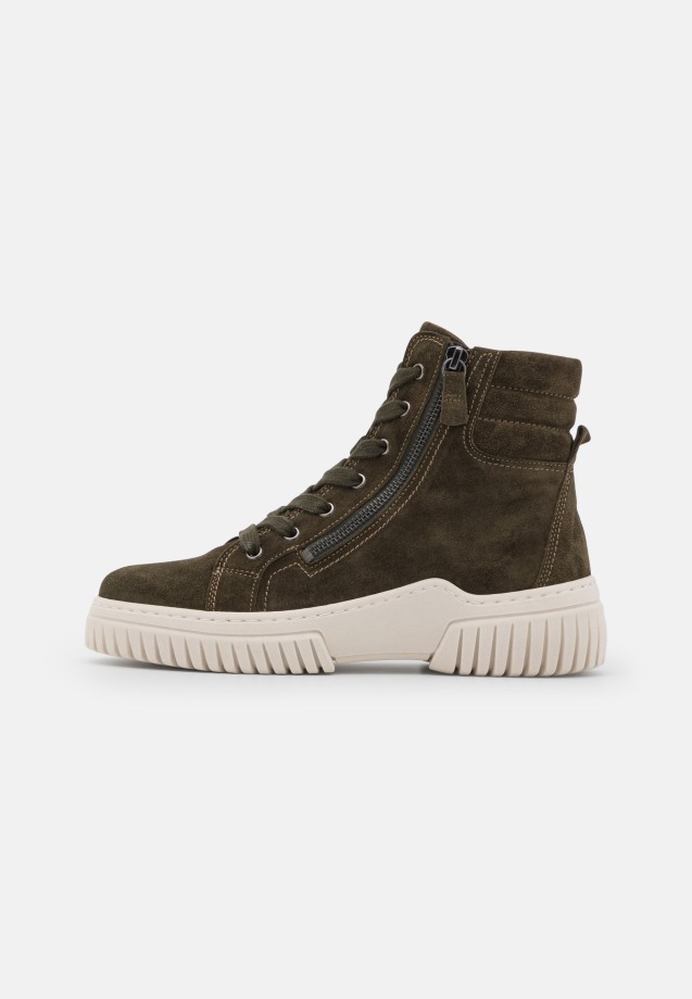 Lace-Up Ankle Boots Gabor Green Army