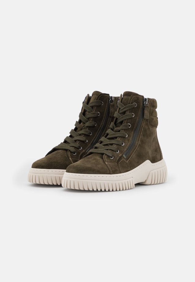 Lace-Up Ankle Boots Gabor Green Army