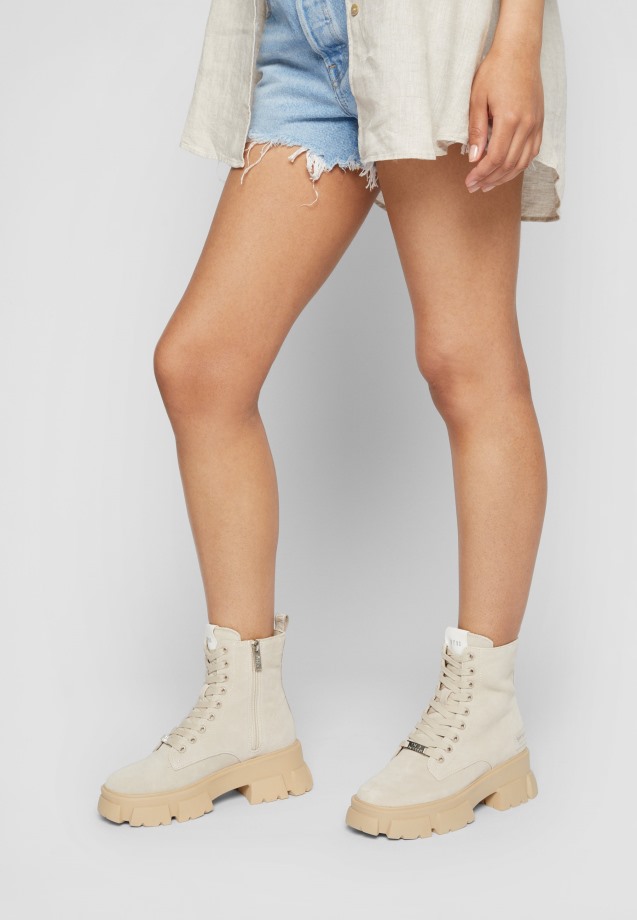 Lace-Up Ankle Boots Kiesel/Dust Gabor