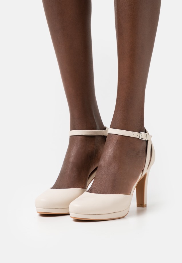 Light Grey Gabor Platform Heels