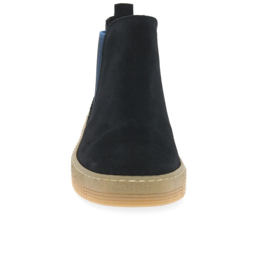 Lourdes Womens Chelsea Boots Pacific Suede Gabor