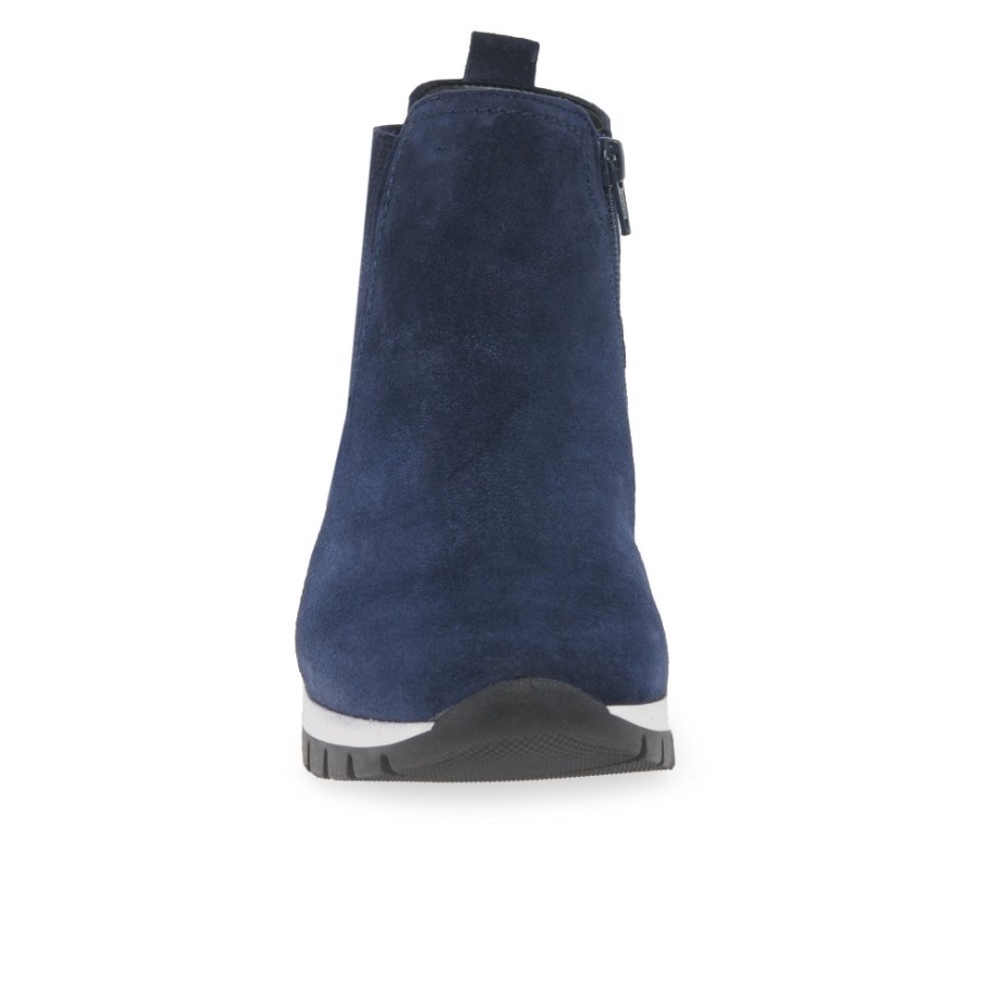 Marine Suede Teller Womens Ankle Boots Gabor