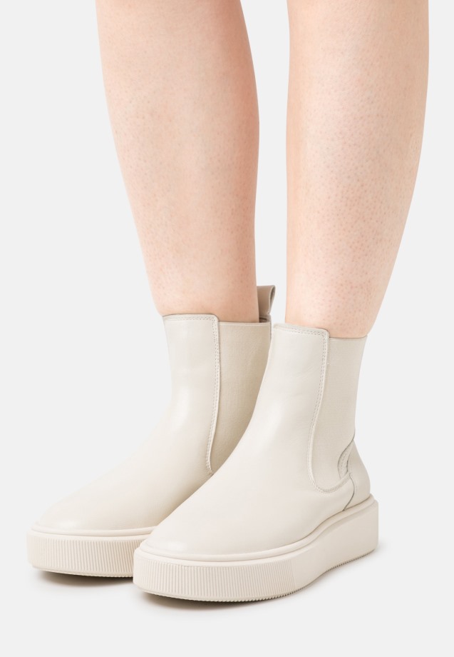 Natural Gabor Platform Ankle Boots