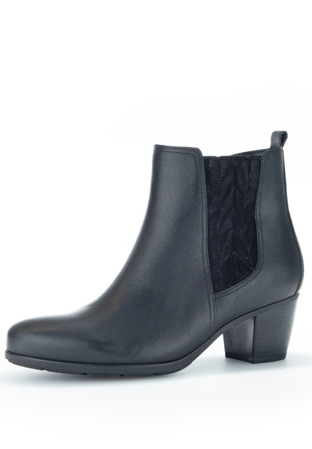 Panna/Dark Nude Gabor Lace-Up Ankle Boots