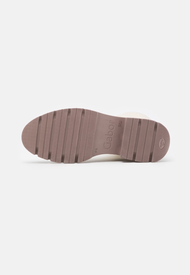 Panna/Dark Nude Gabor Lace-Up Ankle Boots