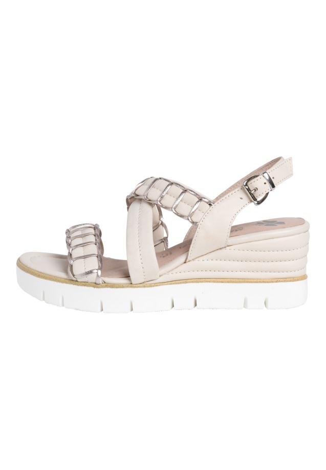 Pepper/Grau Platform Ankle Boots Gabor