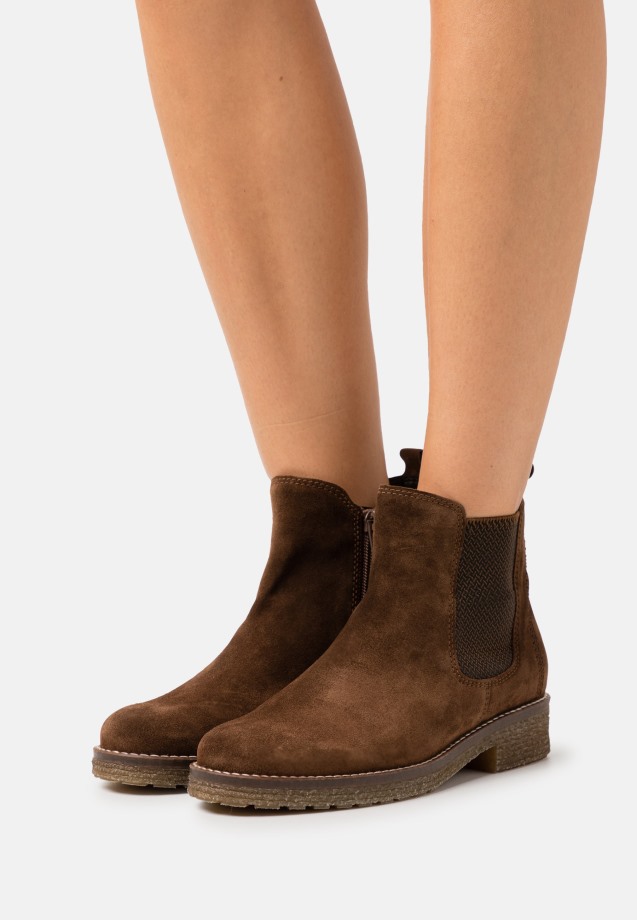 Pepper/Grau Platform Ankle Boots Gabor