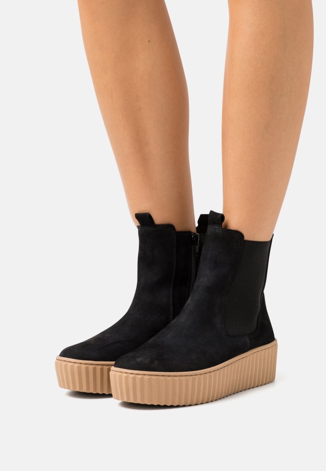 Platform Ankle Boots Pazifik/Blau/Natur Gabor