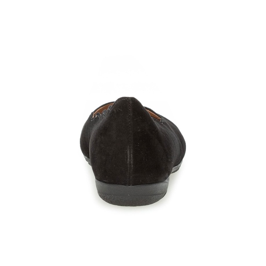 Resist Ladies Shoes Black Suede Gabor