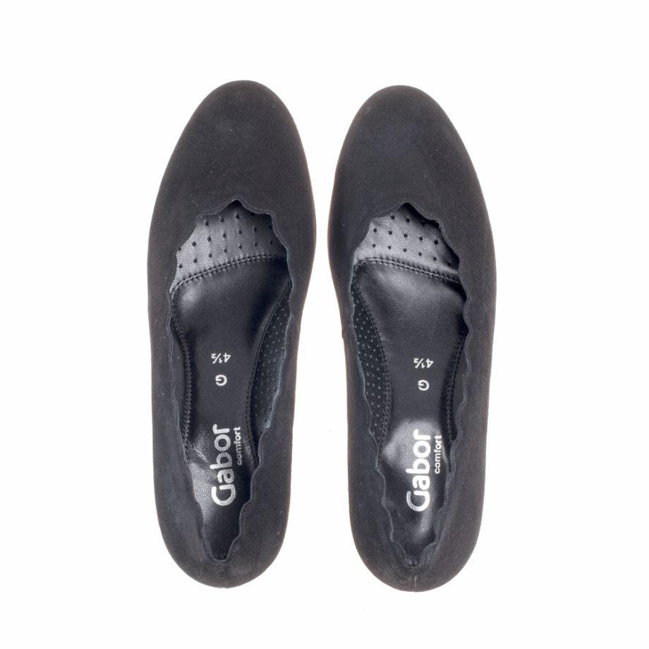Scalloped Vamp Pumpa Gabor Black