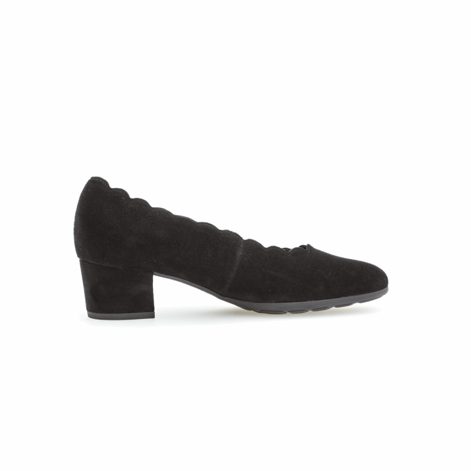 Scalloped Vamp Pumpa Gabor Black