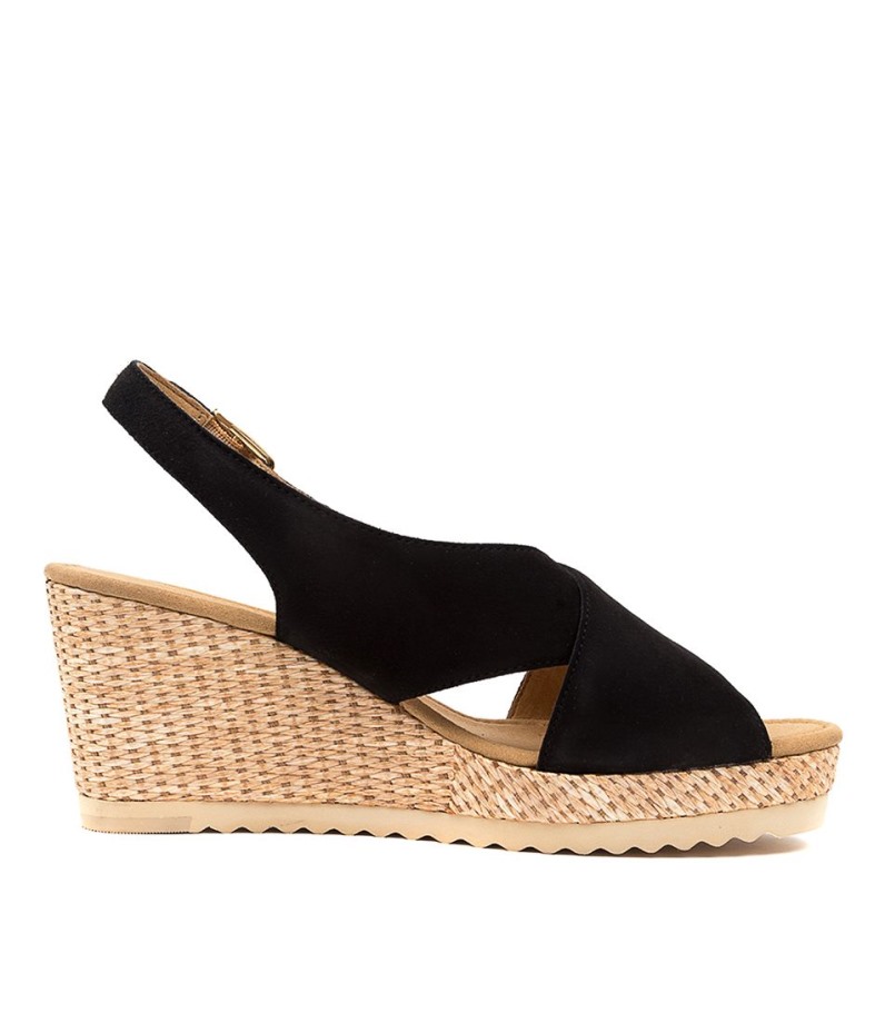 Silas Schwarz Suede Gabor Style