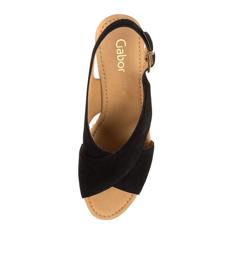 Silas Schwarz Suede Gabor Style