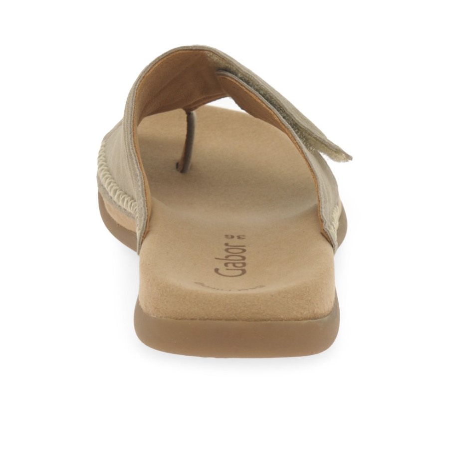 Silk Suede Gabor Enjoyment Ladies Toe Loop Sandals