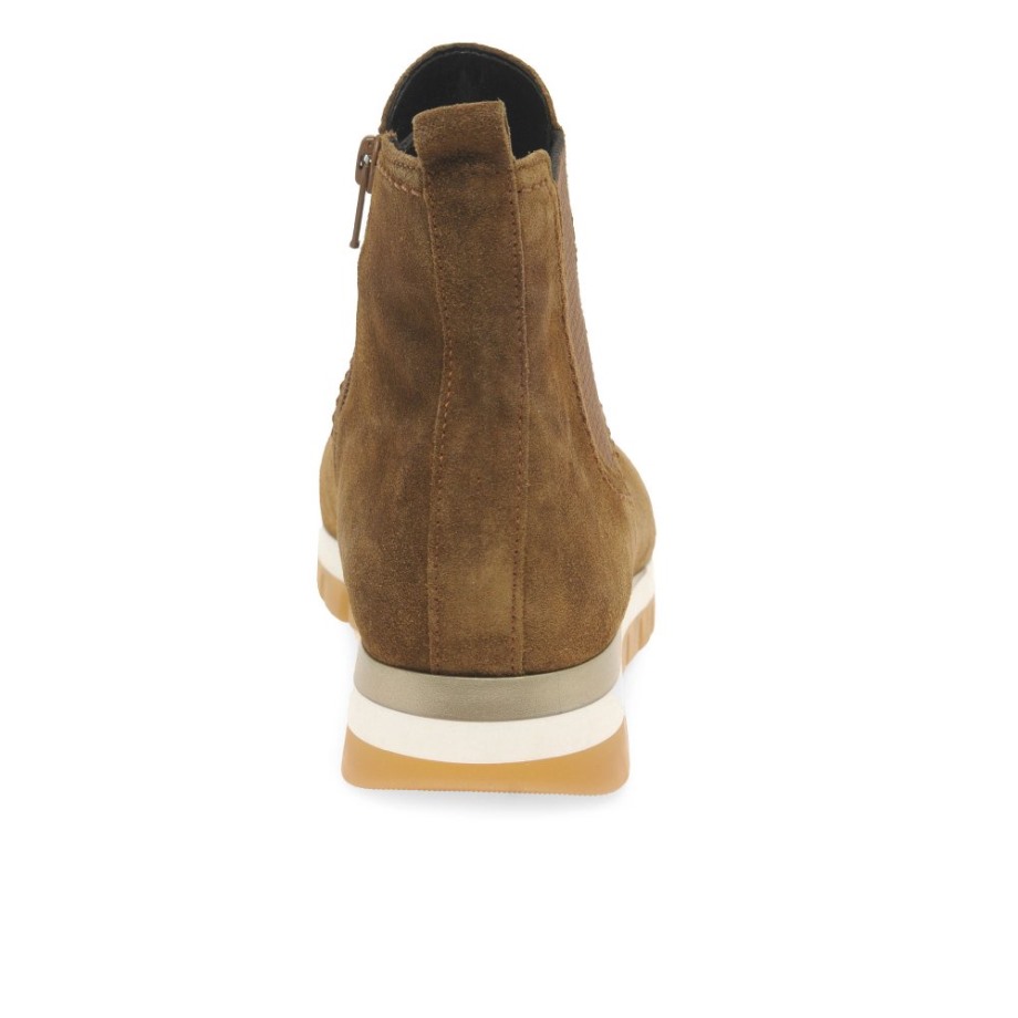 Teller Womens Ankle Boots Gabor Cognac Suede