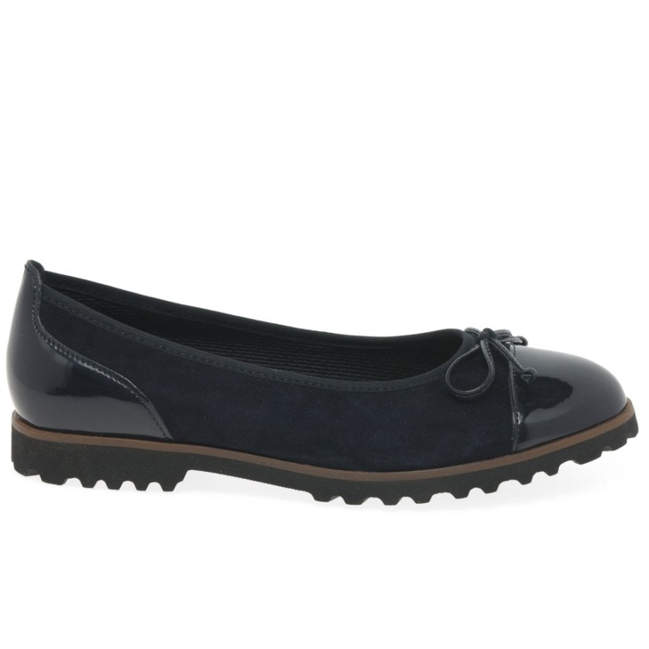 Temptation Womens Casual Shoes Atlantic Suede/Patent Gabor