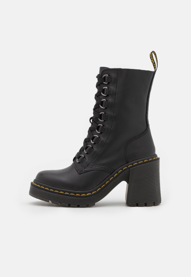 Vintage Black Gabor Leona - Lace-Up Heels