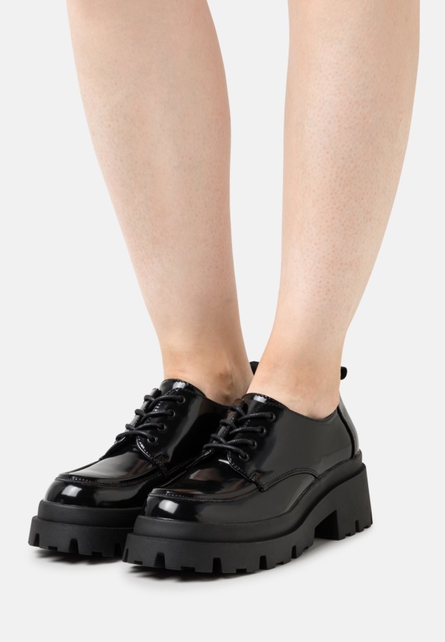 Vintage Black Gabor Leona - Lace-Up Heels
