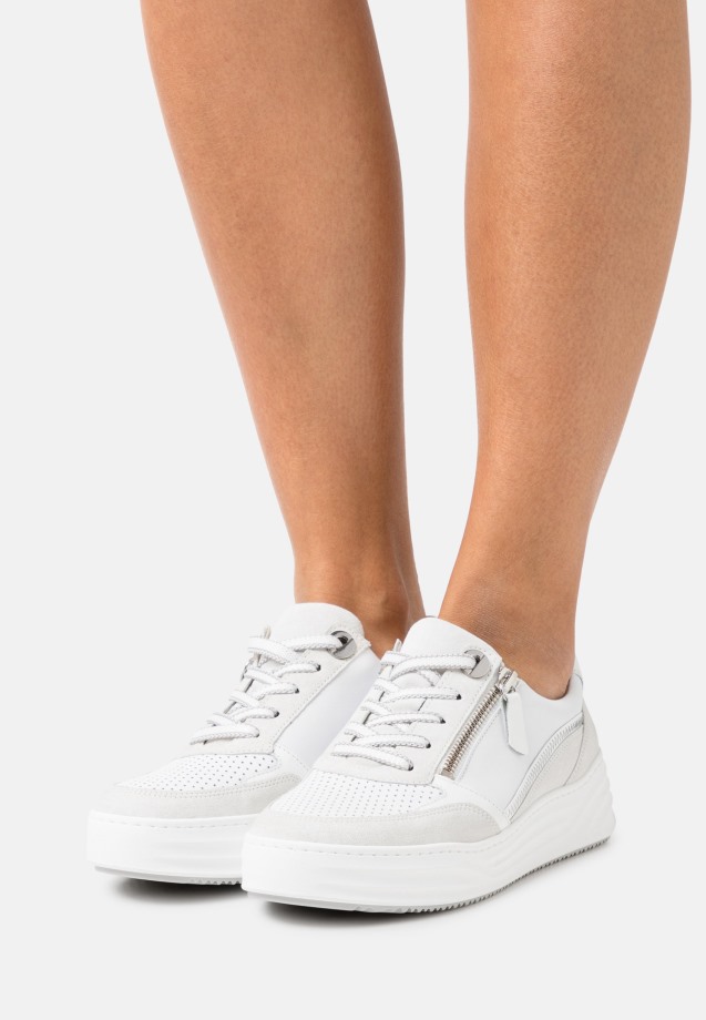 Weiss/Silber Gabor Trainers