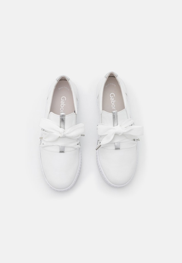Weiss/Silber Gabor Trainers