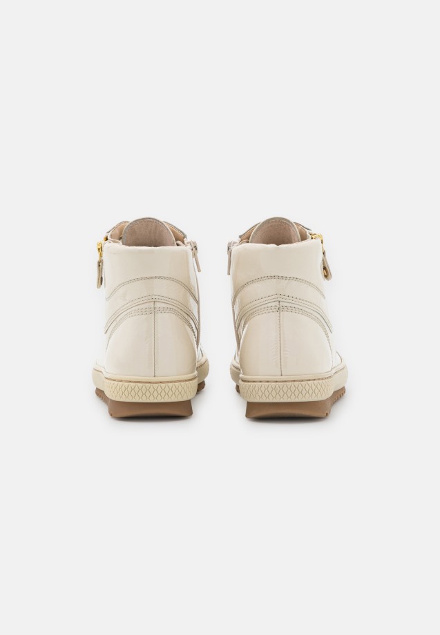 White Gabor High-Top Trainers