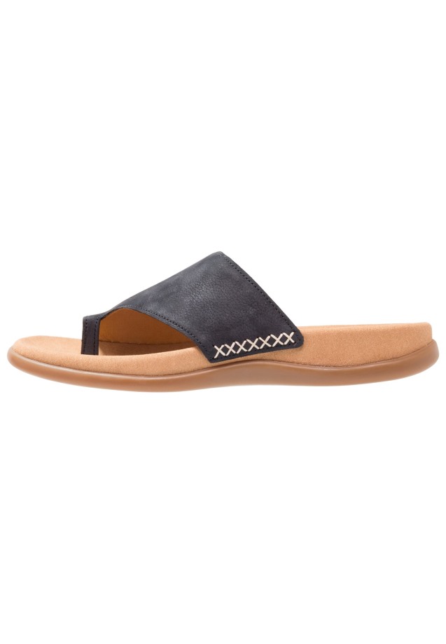 White Gabor T-Bar Sandals