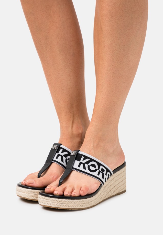 White Gabor T-Bar Sandals