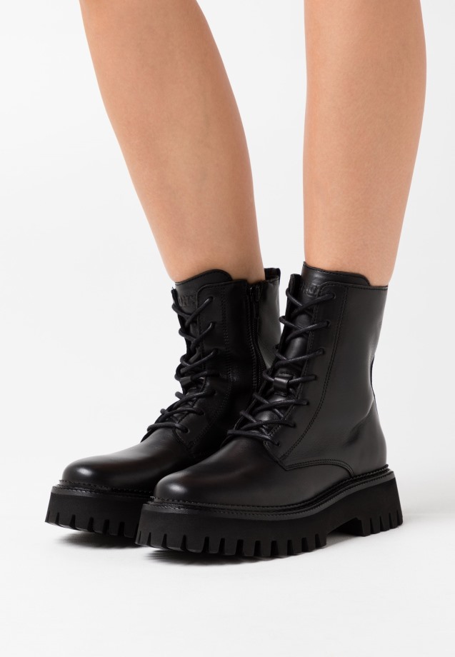 Women Gabor Lace-Up Ankle Boots Black