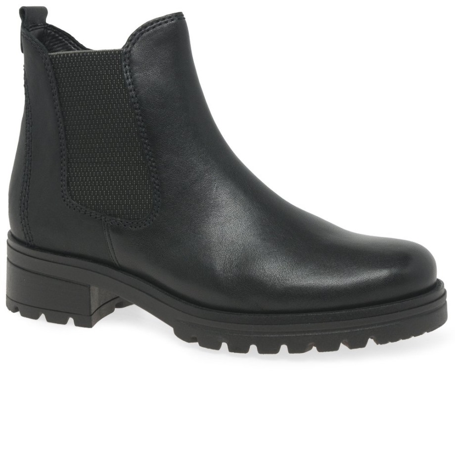 Black Gabor Sallis Ladies Ankle Boots