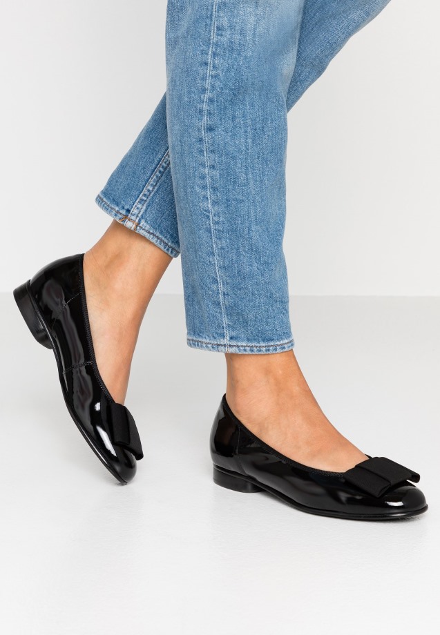 Gabor Black Ballet Pumps