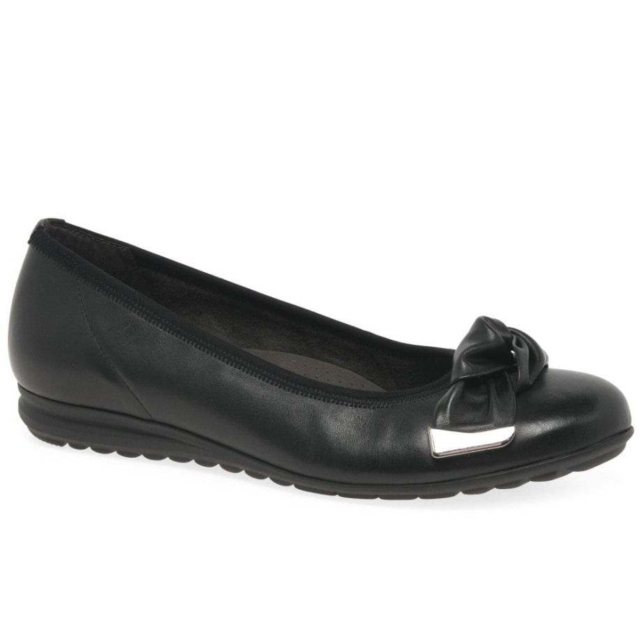 Gabor Black Silent Womens Pumps