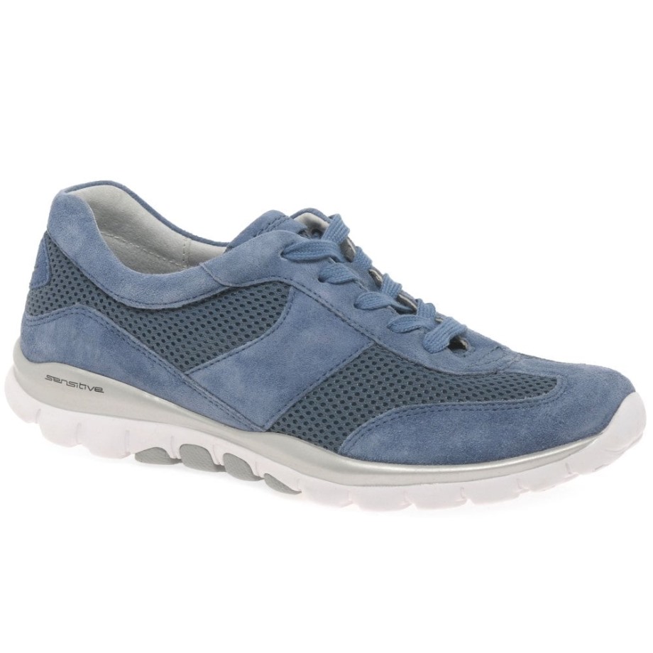 Helen Womens Sports Trainers Nautic Suede/Mesh Gabor