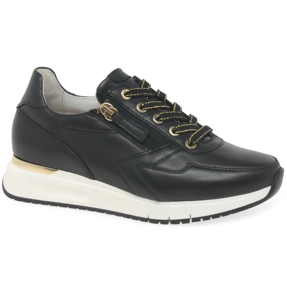 Princess Ladies Trainers Gabor Black/Gold
