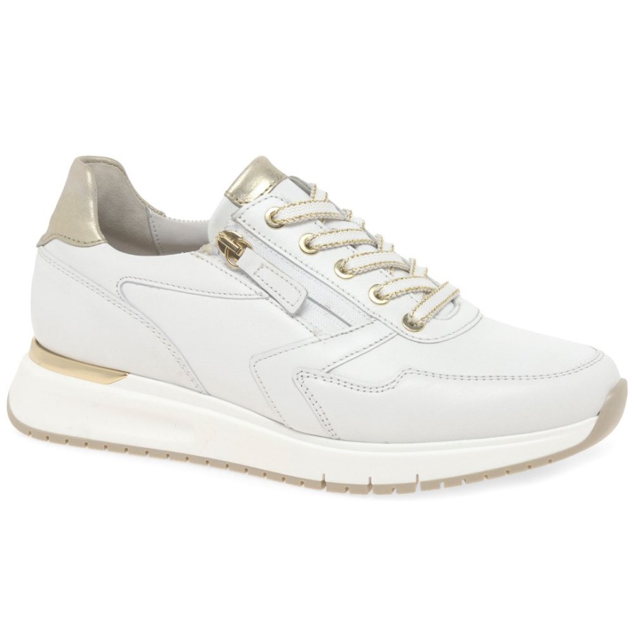 Princess Ladies Trainers White/Platino Gabor