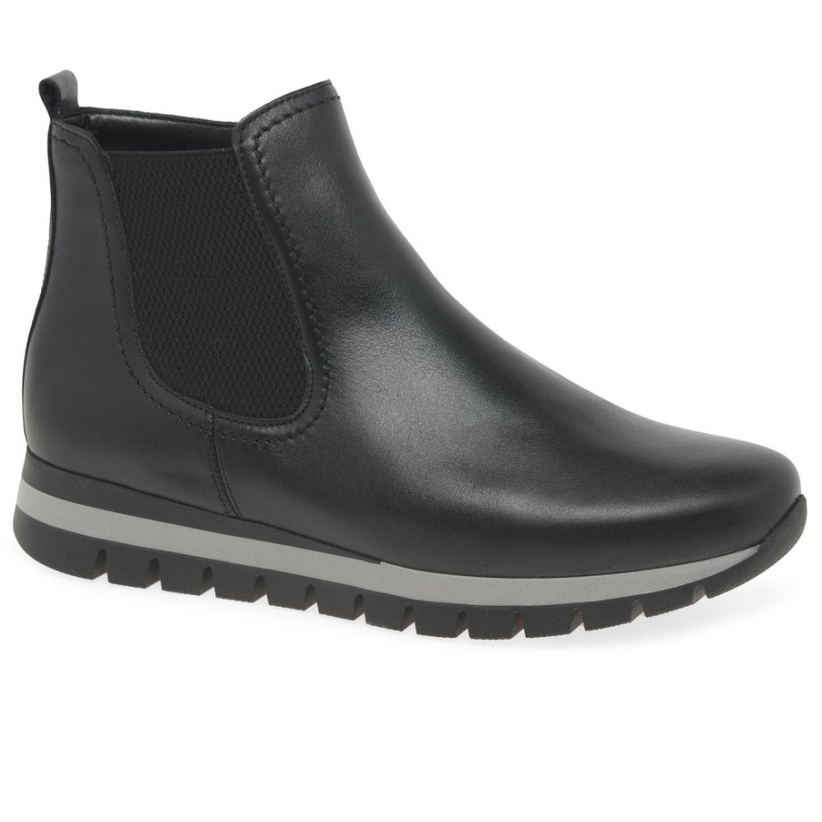 Black Gabor Teller Womens Ankle Boots