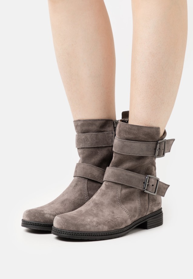 Grey Gabor Cowboy/Biker Ankle Boot