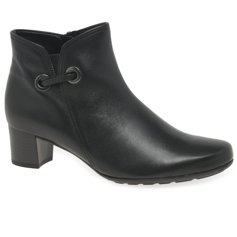 Keegan Ladies Ankle Boots Black Gabor