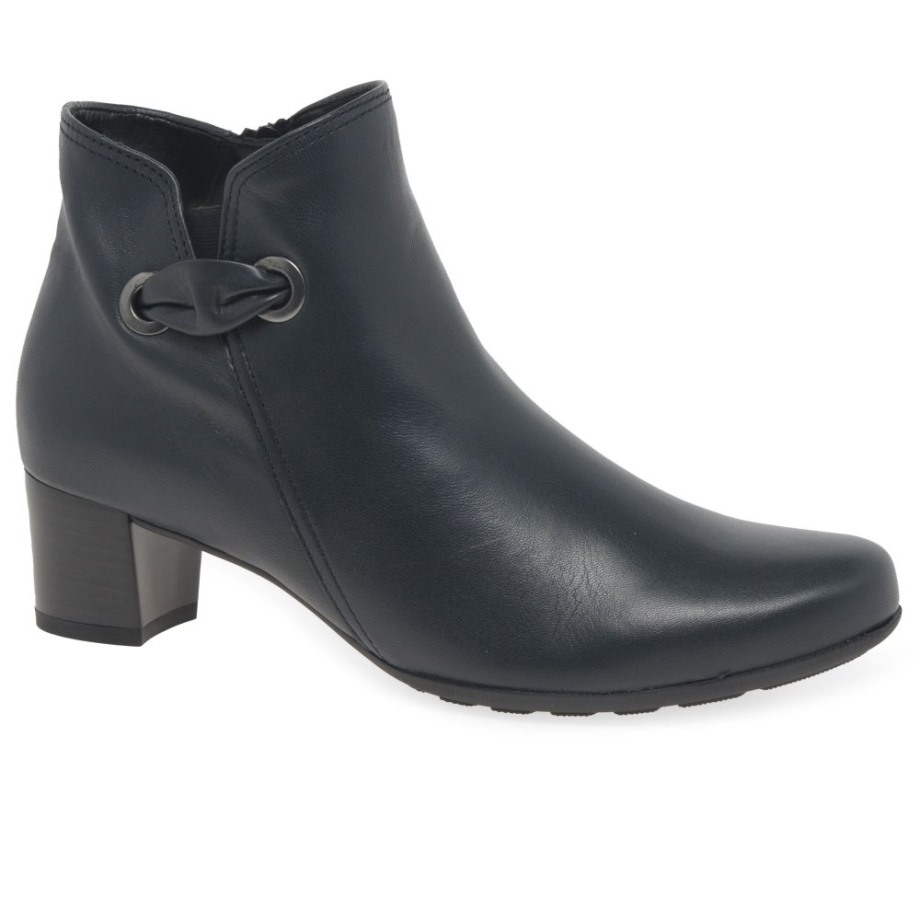 Keegan Ladies Ankle Boots Gabor Navy
