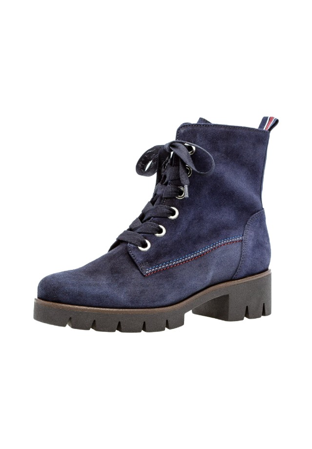 Lace-Up Ankle Boots Blue Gabor