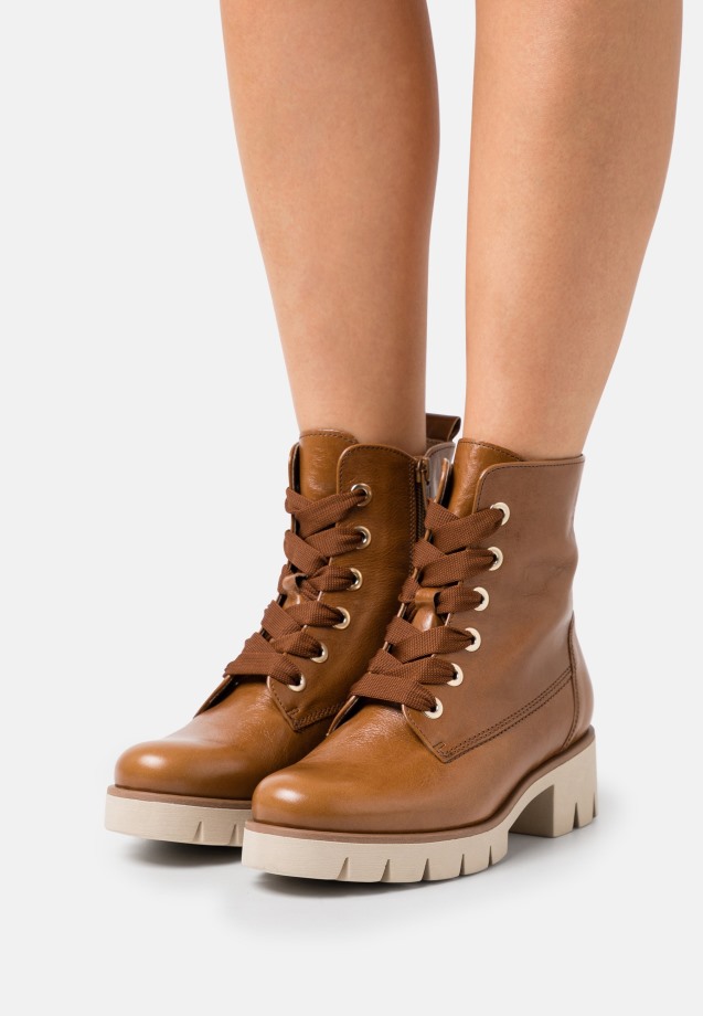 Lace-Up Ankle Boots Whisky Gabor