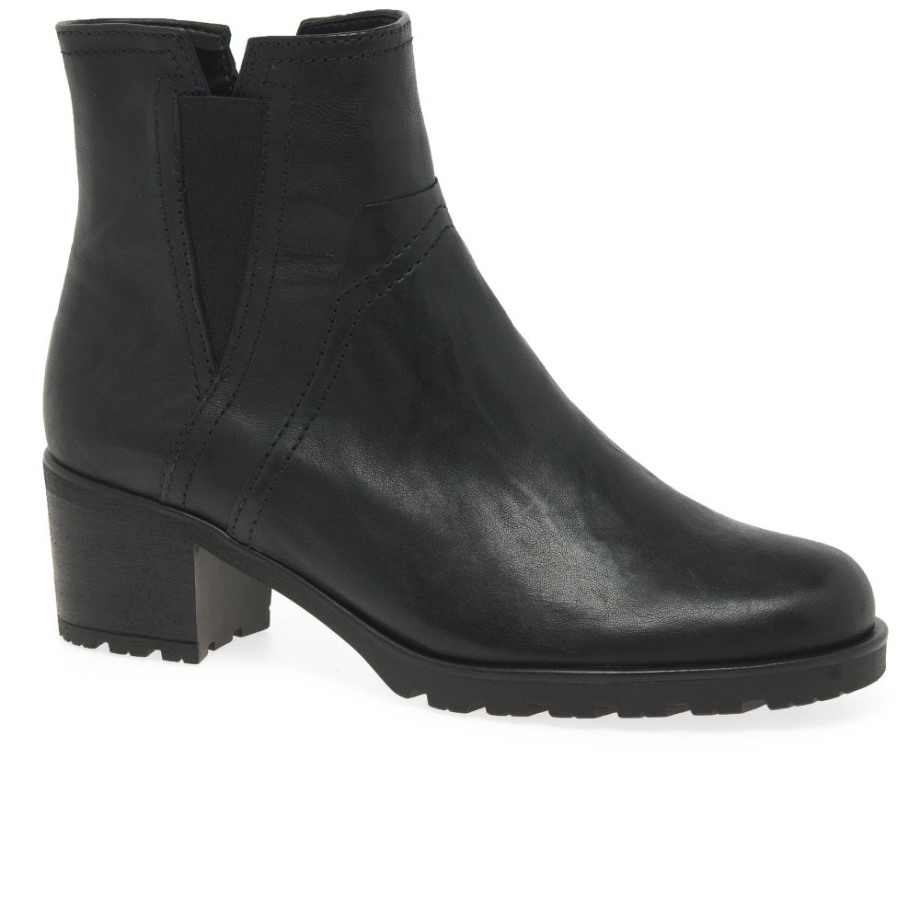 Invitation Ladies Ankle Boots Black Gabor