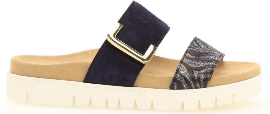 Gabor 2374036 - Tamnoplava Nubuk Koža