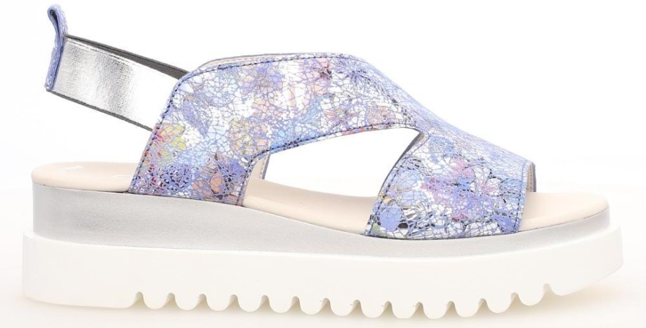 Gabor 2361236 - Plava Metalik Cvijeće Koža