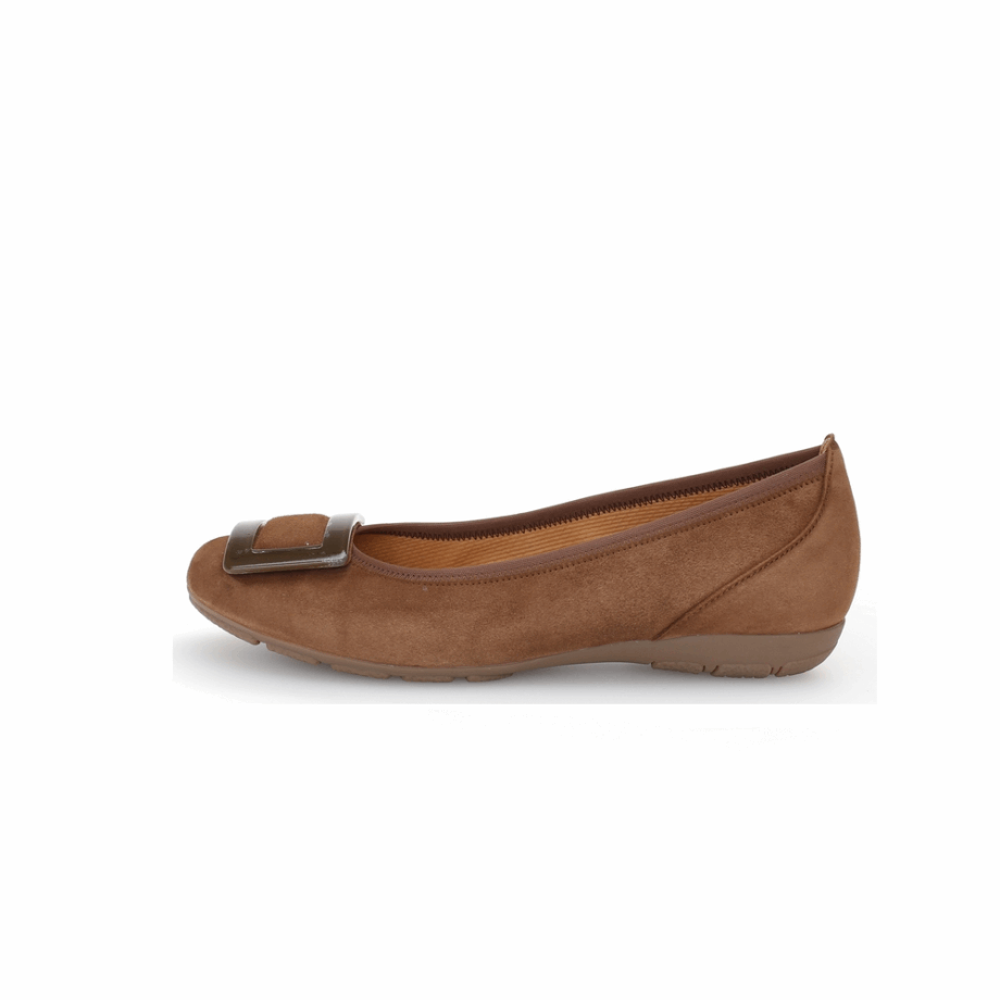 Gabor Buckle Ballet Flat Viski