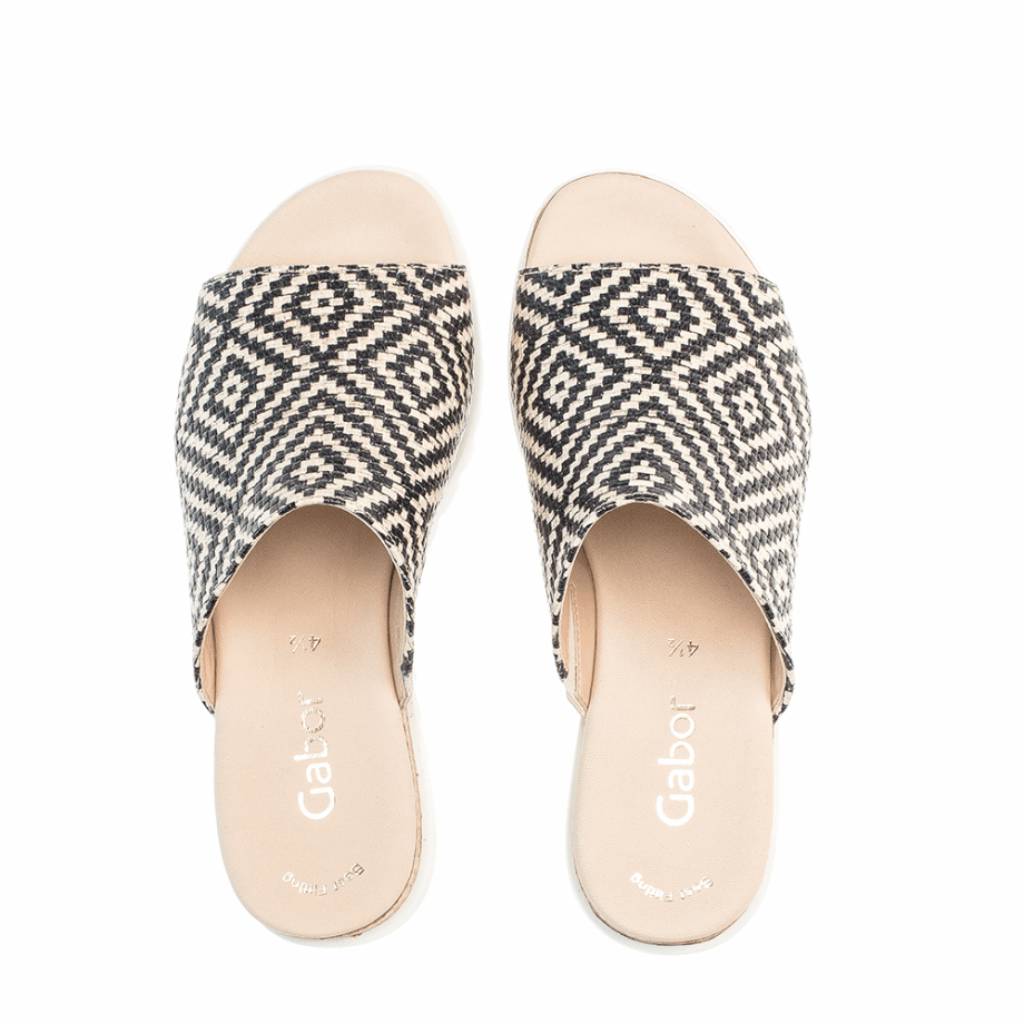 Gabor Platform Slipon Sandal Black