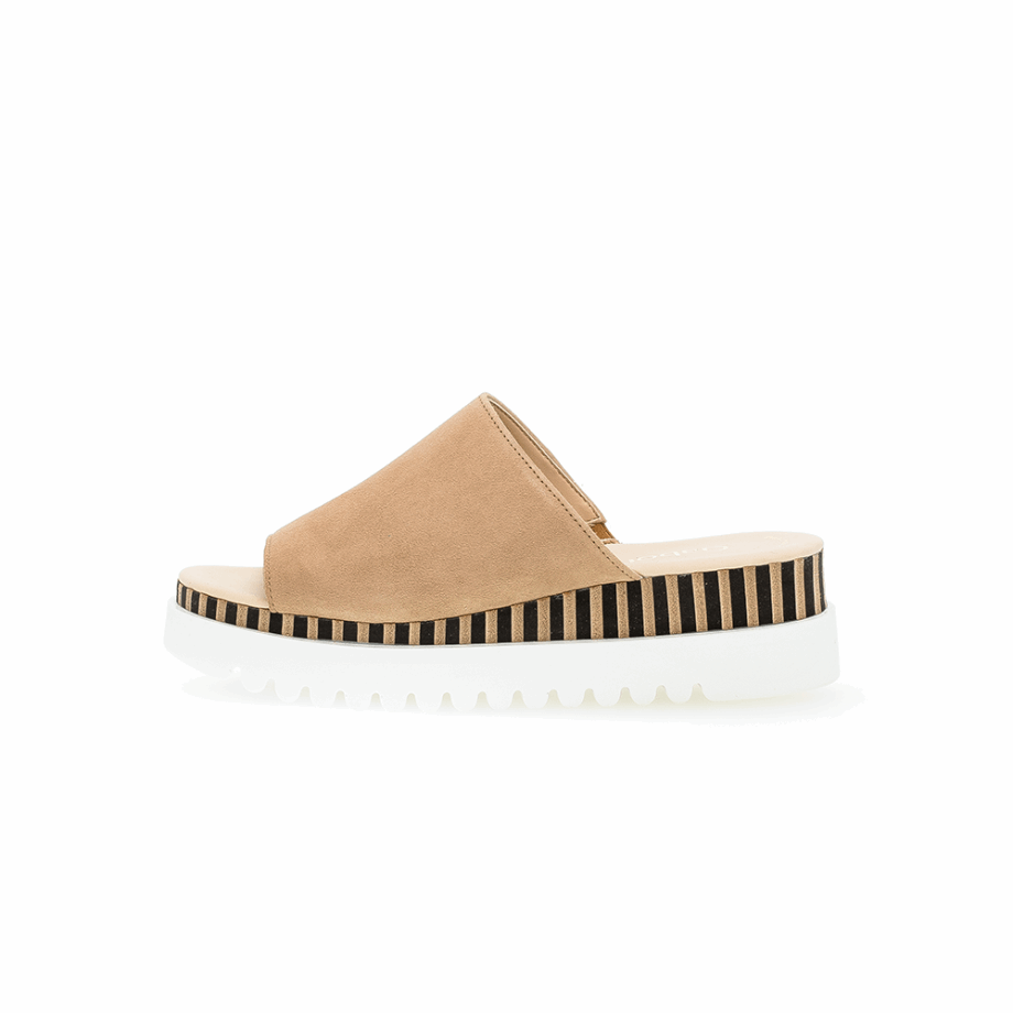 Platform Slipon Sandal Gabor Caramel